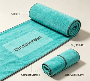 Toalla de Microfibra para Banco de Gimnasio con Logotipo y Color Personalizados, Plegable, Multifuncional, Absorbente de Sudor, Funda para Banco de Fitness para Entrenamiento - Product Image 4