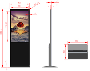 Vente flash : Écran publicitaire intelligent LCD vertical 43'' 55'' 65'' 75'' avec écran tactile IR - Product Image 4