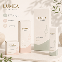 Boîte en papier personnalisée recyclable avec logo unique pour l'emballage de crème cosmétique, d'huile essentielle pour le corps, de produits de soin de la peau