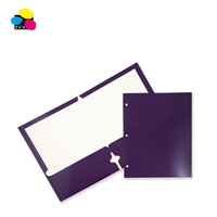 Carpeta de Presentación de Papel Kraft Marca TCS, Color Original, 50 Unidades/Caja, Dos Bolsillos, Laminación Brillante, Precio de Fábrica OEM/ODM