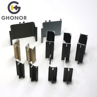 Profilés en aluminium pour armoires de cuisine, profilés en aluminium Gola, profilés de bordure en aluminium, bandes lumineuses LED pour armoires de cuisine avec poignée