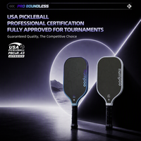 Raquette de pickleball KUMPOO BOUNDLESS Widebody T700 en carbone + noyau en mousse EPP 16 mm 230 g certifiée USAPA & UPA-A, équilibrée