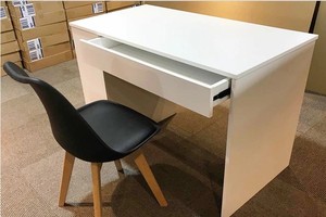 El aglomerado de la melamina un cajón de escritorio de la computadora de mesa con 4 cubo estantería con silla - Product Image 4
