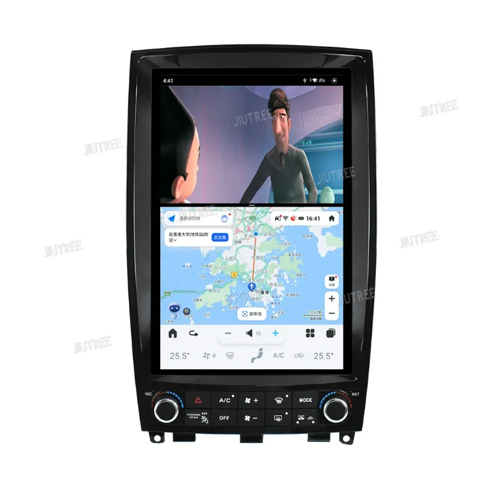 Radio estéreo para coche Qualcomm de 12,1 pulgadas para Infiniti QX50 EX25 2010 2011- 2017 reproductor Multimedia para coche 128G navegación GPS Carplay