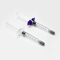 Seringue en verre stérilisée de 10 ml (10 cc) avec embout Luer Lock, poignée ergonomique et emballage sous blister