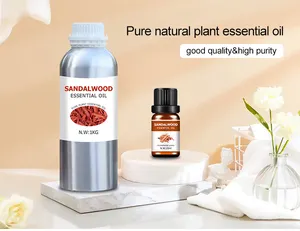 Top vendita Private Label pura cura della pelle naturale aromaterapia olio essenziale aromaterapia olio da massaggio olio di sandalo