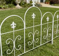 Clôture de jardin décorative en métal pour chiens, moderne, antirouille, sans creuser, barrière pour animaux, facile à assembler