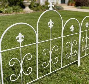 Valla Metálica Decorativa para Jardín, Barrera para Perros, Resistente a la Oxidación, Sin Excavación, Fácil de Montar - Product Image 2