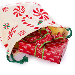 Custom Logo Printed Organic Cotton Drawstring <b>Bag</b> Merry <b>Christmas</b> Santa Sack <b>Christmas</b> <b>Gift</b> <b>Bag</b> - Product Image 2
