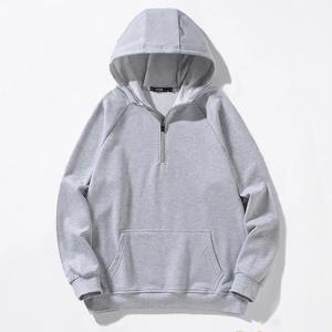 Nouveauté : Sweat-shirts à col rabattu en coton avec impression personnalisée de haute qualité, à fermeture éclair partielle, pour hommes - Product Image 6