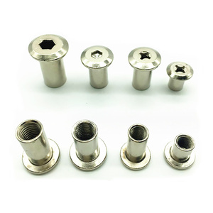 Boulons de connexion pour meubles en acier inoxydable de haute qualité à tête plate et six pans creux, et écrous à douille M4 M6 M8 M12 pour meubles - Product Image 5