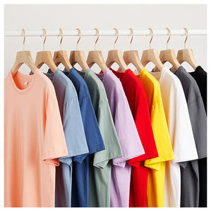 उच्च गुणवत्ता भारी वजन सादे बड़े टीशर्ट मुद्रण कढ़ाई कस्टम रिक्त 100% कपास पुरुषों के टी शर्ट - Product Image 1