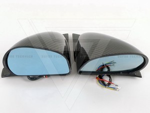 Gương chiếu hậu Carbon Fiber <span class=keywords><strong>Ralliart</strong></span> (Điện tử) dành cho Mitsubishi Lancer Evolution Evo 7-9 năm 2001-2007 - Product Image 2