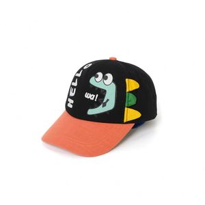 Adorable Gorra con Temática de Monstruos, Bordado Personalizado con Logotipo de Letras, Diseño de Personajes de Dibujos Animados, Forro de Satén, Gorra de Béisbol para Niños - Product Image 3