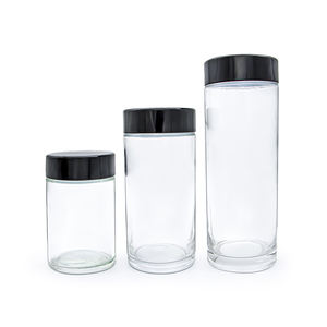 Bottiglia di Vetro Trasparente a Bocca Larga - Barattolo per Laboratorio/Conservazione/Frutta Secca - Product Image 5