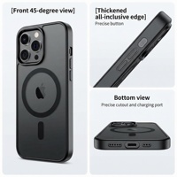 Coque Magnétique Translucide Mate Antichoc de Qualité Supérieure pour iPhone 17 16 15 14 13 12 Pro Max – Design Sportif – Prix Usine – Protection Anti-Chute
