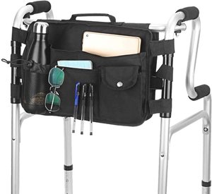 Lightweight Mobility Storage Bag for Walkers <b>Rollators</b> Chairs Easy Access Pockets Universal Fit Straps - Product Image 6