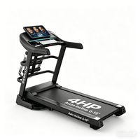 Caminadora Eléctrica Plegable de 4HP con Inclinación Automática, Área de Corredor Extra Grande con Luces LED, Máquina de Fitness Premium para el Hogar, Ideal para Pérdida de Peso Eficaz