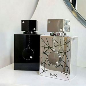 Wholesale 105ml Middle East <b>Style</b> Empty Perfume Bottles with Crack Pattern & Rhinestone Decor Cap Factory Quick Delivery - Product Image 1