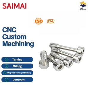 ราคาโรงงานโดยตรง สกรูหัวหกเหลี่ยมสแตนเลส 304 ขนาด M2-M6 บริการงานกลึง CNC แบบเมตริก เครื่องมือกลึง CNC รับผลิตแบบ OEM - Product Image 1