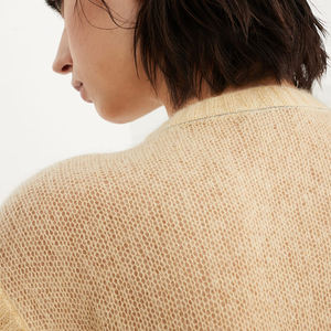 Chaleco de punto <span class=keywords><strong>transparente</strong></span> sin mangas de lana mohair para <span class=keywords><strong>mujer</strong></span>, cuello redondo, casual, delgado, de verano - Product Image 4