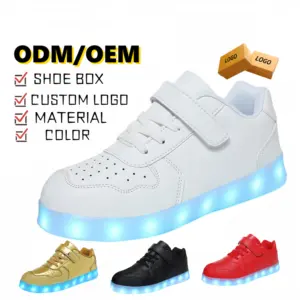 G. DUCK COOL Custom Fashion Children Shoes Designer Boys And Girls Outdoor Breathable Sports Light Up Shoes Anti Slip Kid Shoes