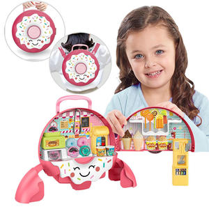Ensemble de jouets de jeu d'imitation Sac à dos Donut 39 pièces, Boutique de desserts 3 en 1 avec présentoir de transport, Jeu de rôle éducatif, Cadeau pour enfants - Product Image 1