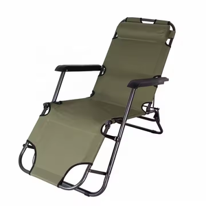 キャンプチェア リクライニングチェア 枕とカップホルダー付き サンテ 調節可能なスチールメッシュ ゼロ・グラビティ・ラウンジ - Product Image 1