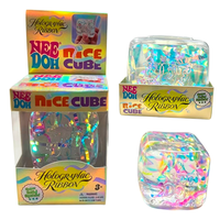 Vente en gros de cubes squishy scintillants de haute qualité 5,5/8,2 cm, à remontée lente, pour Noël, unisexes, jouets anti-stress