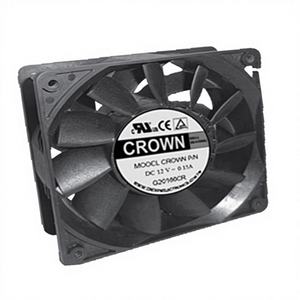 พัดลมเซิร์ฟเวอร์แบบแกน DC รุ่น Crown AGQ12038B12J พร้อมใบพัดพลาสติก ติดตั้งบนเพดาน รองรับการปรับแต่งแบบ OEM - Product Image 1