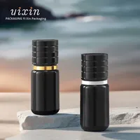 Fabricant Bouteille de presse à vide personnalisée de 15ml Lotion colorée droite et recharge de cosmétique liquide Essence pour perruque