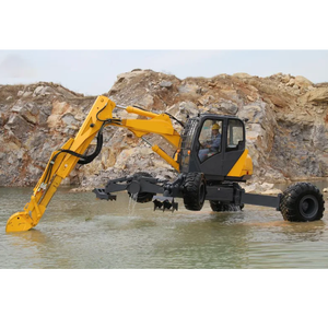 Miniexcavadora Hidráulica Flexible de 4 Ruedas y 10 Toneladas, Motor ET112, Caja de Cambios, PLC, Rodamientos de Alta Eficiencia, Marca Líder - Product Image 3