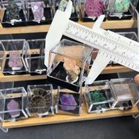Boîtes de spécimens de pierres brutes naturelles en gros, magnifiques boîtes de cristal, améthyste pour la décoration, idéales comme cadeau
