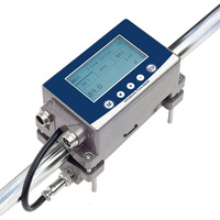 Flow Meter Ultrasonik Kompak Tipe Jepit untuk Diameter Kecil DN15-DN60 dengan Layar LCD