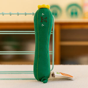 Yeşil soğan bezelye havuç peluş oyuncaklar mantar mısır dolması hayvan bebek karikatür Anime Plushies oyuncak yastık anahtarlık çocuklar için hediye - Product Image 5