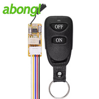 Abongl ETT15086 Mini relais DC 3.5V-12V, interrupteur à distance sans fil pour lampes LED, 433 MHz, portée 50 m