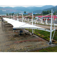 Estructura de Membrana para Techo de Estacionamiento, Garaje, Cobertizo, Carpa para Escuela u Hotel, Ecológica, Impermeable, Resistente al Fuego, Gran Protección Solar y Contra el Calor
