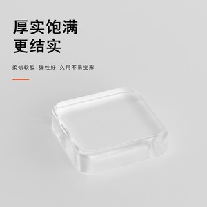 Pegatinas anticolisión para puertas, almohadillas suaves transparentes de Pu, cuadradas, montadas en la pared, lavables, reutilizables, protección para muebles - Product Image 3