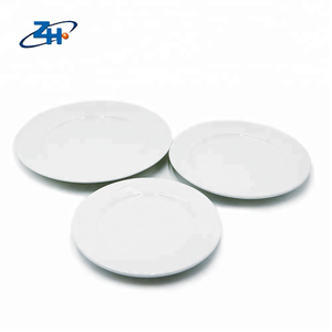 Juegos <span class=keywords><strong>de</strong></span> <span class=keywords><strong>Platos</strong></span> <span class=keywords><strong>de</strong></span> Porcelana al <span class=keywords><strong>por</strong></span> <span class=keywords><strong>Mayor</strong></span>, 10.5 Pulgadas, Totalmente <span class=keywords><strong>Blancos</strong></span>, <span class=keywords><strong>de</strong></span> Cerámica, para Bodas - Product Image 1