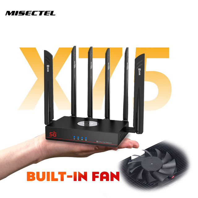 Hot Sale America M12K43Ultra SDX75 5G Wifi6 RM551E Router With Dual Sim Card Slot Cooling Fan Change IMEI 5G CPE Router