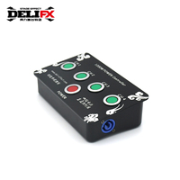 Boîtier de tirage à déclenchement unique Contrôleur d'éclairage de scène Dj Mini contrôleur d'alimentation à 4 canaux avec console d'effet de bouton Soloflash rouge