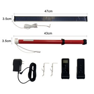 Haute qualité Smart motorisé sans fil jour et nuit automatique zèbre stores à rouleaux tissus bandes nuances <span class=keywords><strong>rideau</strong></span> pour fenêtre - Product Image 1