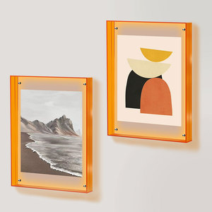 Hot bán Hồng Máy tính để bàn khối khung ảnh tùy chỉnh 2x3 4x6 <span class=keywords><strong>5x7</strong></span> 6x8 kích cỡ đầy màu sắc cạnh Wall Mount Acrylic hình ảnh khung nam châm - Product Image 1