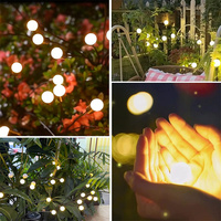 Lampu Solar Firefly Led luar ruangan tahan air kembang api bintang Swaying menari halaman teras jalur dekorasi lampu taman tenaga surya