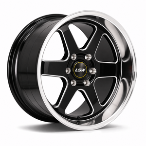 ล้อฟอร์จ LSR690S ขนาด 24 นิ้ว 24x14 6x139.7 สำหรับออฟโรด ขอบลึก 6 ก้าน สีดำขอบกลึง รุ่นใหม่ล่าสุดสำหรับรถโคโลราโด แคนยอน - Product Image 1