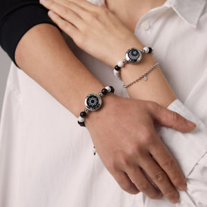 Pulseras Inteligentes <span class=keywords><strong>TOTWOO</strong></span>, Pulseras de Contacto a Larga Distancia con Cuentas para Parejas, Vibración e Iluminación, Brazalete <span class=keywords><strong>Inteligente</strong></span> - Product Image 2