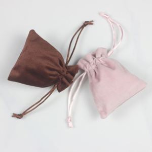 Pochette en velours minimaliste en gros - Sac de rangement compact pour écouteurs avec impression personnalisée, faible MOQ - Product Image 2