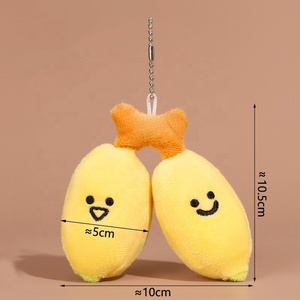 Porte-clés en peluche créatifs et mignons de 4 pouces, figurines de légumes Jellycats, brocoli, chou, gâteau <span class=keywords><strong>aux</strong></span> fruits, pendentifs alimentaires - Product Image 4