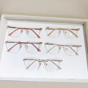 แว่นตาไร้กรอบคุณภาพสูงทันสมัยสไตล์เรียบง่ายน่ารักสำหรับผู้หญิง - Product Image 1