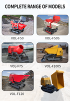 VOLNOS Dumper à Chenilles Mini-Pelle sur Chenilles Moteur Crawler Faible Prix avec Pelle Charge Utile 500 kg